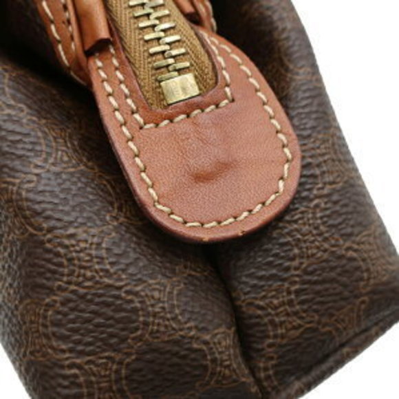 CELINE Pouch Macadam Brown Accessory Case Cosmetic - Picture 6 of 13